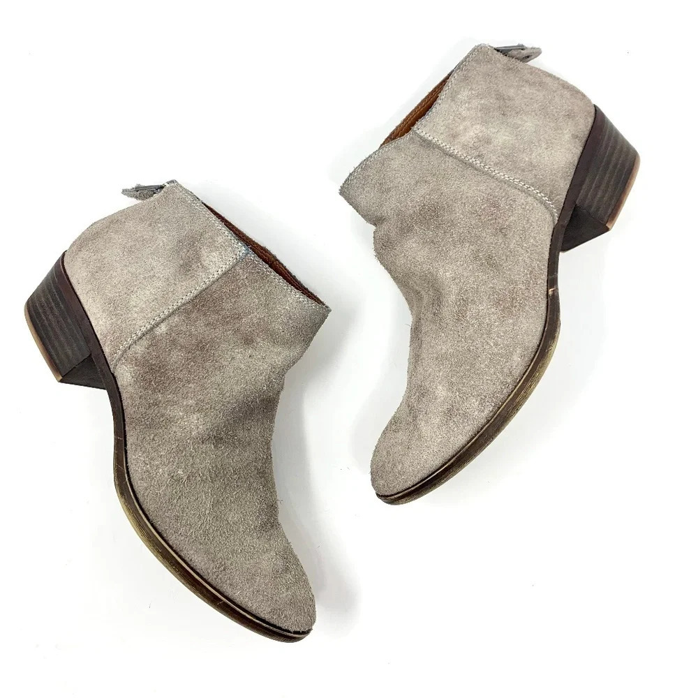 Lucky Brand Bremma Bootie in Gray‎ Suede